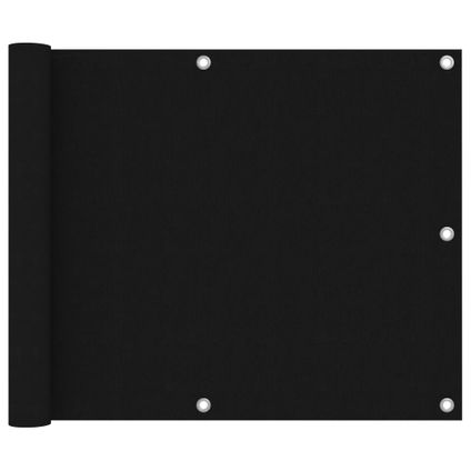 vidaXL - Balkonscherm 75x400 cm oxford stof zwart - TLS135057