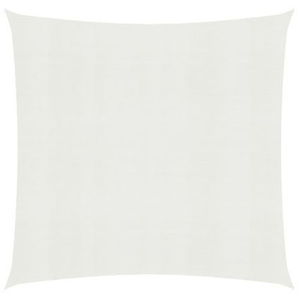 The Living Store - - Voile d'ombrage 160 g/m² Blanc 5x5 m PEHD - TLS311223