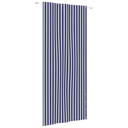 The Living Store - - Écran de balcon Bleu et blanc 120x240 cm Tissu Oxford - TLS148590