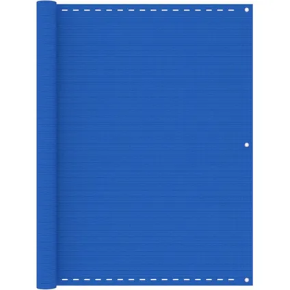 vidaXL - - Balkonscherm 120x300 cm HDPE blauw - TLS310988 9