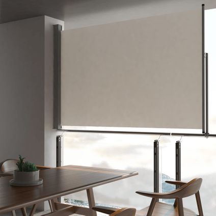 The Living Store - - Auvent latéral rétractable de patio 160 x 300 cm Blanc - TLS45194