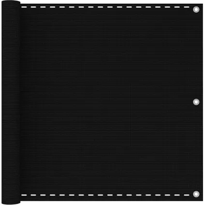 vidaXL - Balkonscherm 90x500 cm HDPE zwart - TLS311034 6