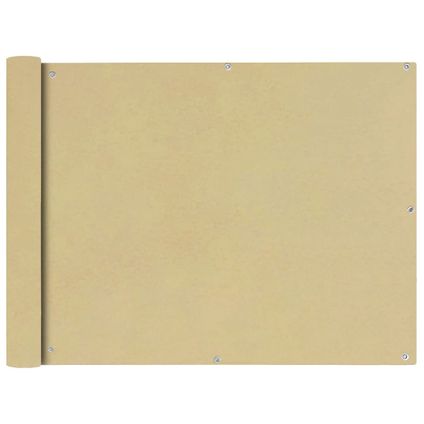vidaXL - Balkonscherm Oxford textiel 90x400 cm beige - TLS42334