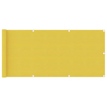 vidaXL - - Balkonscherm 75x300 cm HDPE geel - TLS310992