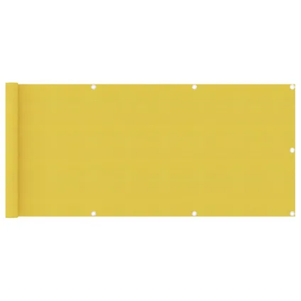 vidaXL - - Balkonscherm 75x300 cm HDPE geel - TLS310992