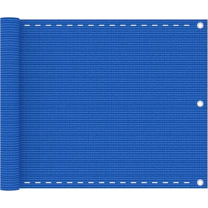 vidaXL - - Balkonscherm 75x300 cm HDPE blauw - TLS310980 7