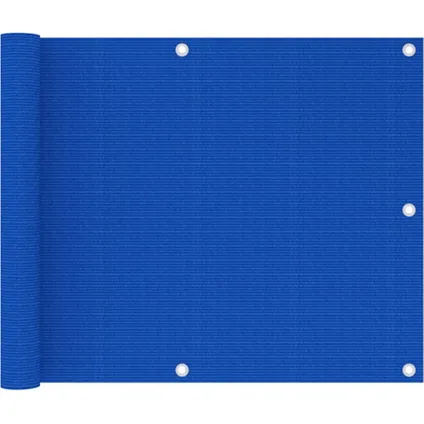 vidaXL - - Balkonscherm 75x300 cm HDPE blauw - TLS310980 9