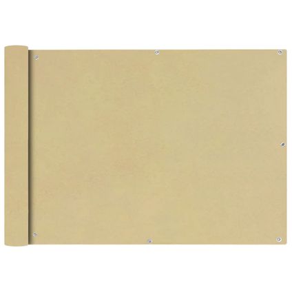 vidaXL - Balkonscherm Oxford textiel 75x400 cm beige - TLS42332