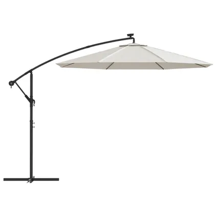 The Living Store - - Tissu de remplacement pour parasol déporté blanc sable - TLS313804 5
