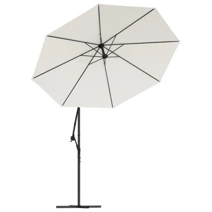 The Living Store - - Tissu de remplacement pour parasol déporté blanc sable - TLS313804 6