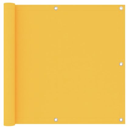 vidaXL - Balkonscherm 90x600 cm oxford stof geel - TLS135027