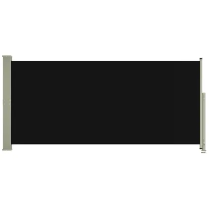 vidaXL - Tuinscherm uittrekbaar 140x300 cm zwart - TLS317832 2