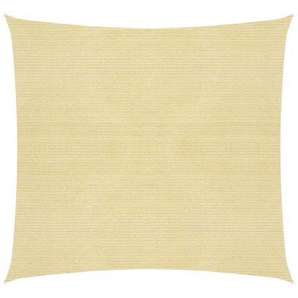 The Living Store - - Voile d'ombrage 160 g/m² Beige 3x3 m PEHD - TLS311109