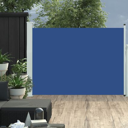 The Living Store - - Auvent latéral rétractable de patio 117x500 cm Bleu - TLS317912