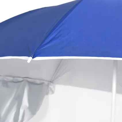 The Living Store - - Parasol de plage avec parois latérales Bleu 215 cm - TLS318837 5