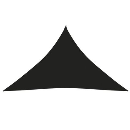 vidaXL - Zonnescherm driehoekig 3,5x3,5x4,9 m oxford stof zwart - TLS135780