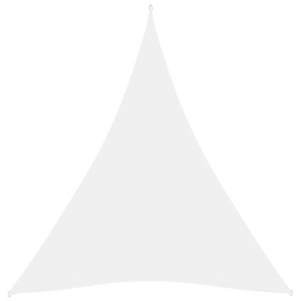 vidaXL - Zonnescherm driehoekig 3x4x4 m oxford stof wit - TLS135284