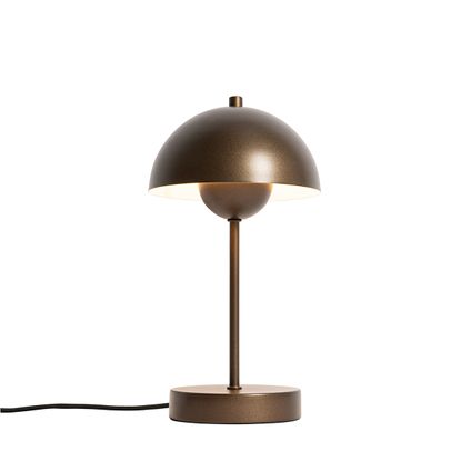 QAZQA Lampe de table rétro bronze foncé - Magnax Mini