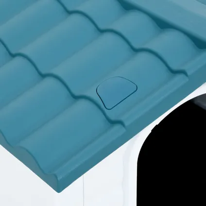 vidaXL Hondenhok 90,5x68x66 cm polypropeen blauw 7