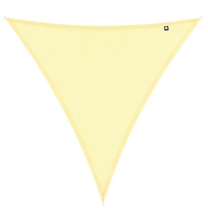 Toile d'Ombrage Kopu® Triangle 3x3x3 m Imperméable 230 grammes - Crème