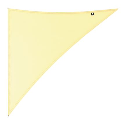 Kopu® Toile d'Ombrage Triangle 5x5x7,1 m 230 grammes Imperméable - Crème