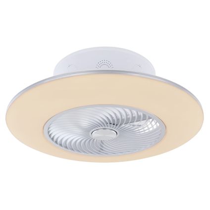 Ventilateur de plafond Kello LED Globo métal blanc 1x LED