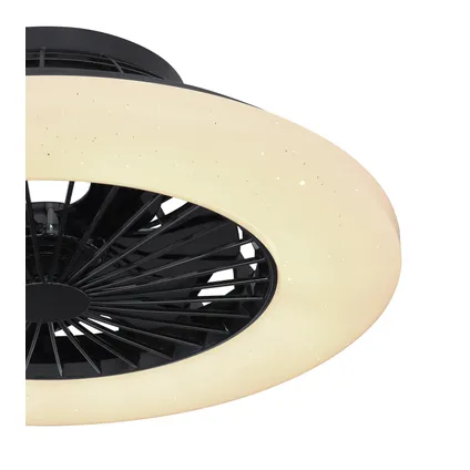 Ventilateur de plafond Corusso LED Globo métal chromé 1x LED 5