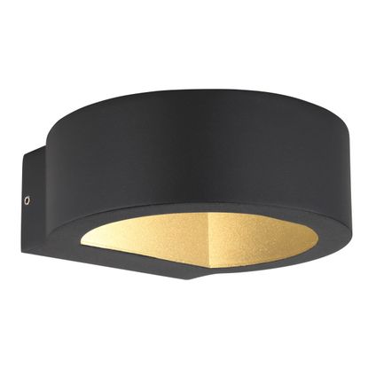 Globo Buitenlamp Slice i LED aluminium zwart 1x LED