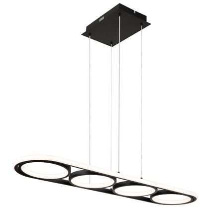 Globo Hanglamp Wolfhard LED metaal zwart 1x LED