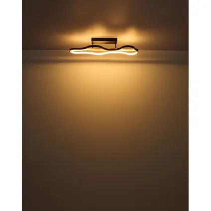 Globo Plafondlamp Bezzy LED metaal zwart 1x LED 6