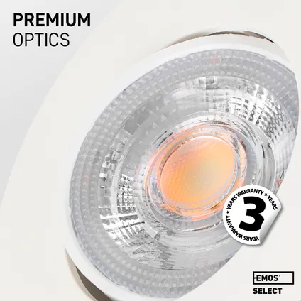 EMOS Select Dimbare Inbouwspots - Warm Wit - Geïntegreerde LED - Lage inbouwdiepte - 6 stuks - Wit 8