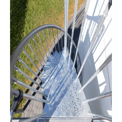 Escalier extérieur en colimaçon Garden Spin - Sogem - acier et zinc - diamètre 155 cm - 16 marches 2