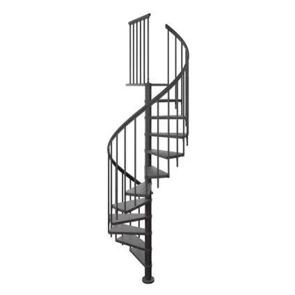 Escalier en colimaçon Calgary - Sogem - anthracite - diamètre 120 cm - hauteur 281 cm - moderne 2
