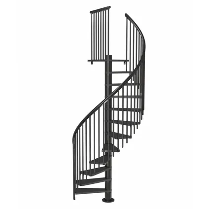 Escalier en colimaçon Calgary - Sogem - anthracite - diamètre 120 cm - hauteur 281 cm - moderne 3