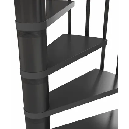 Escalier en colimaçon Calgary - Sogem - anthracite - diamètre 120 cm - hauteur 281 cm - moderne 5