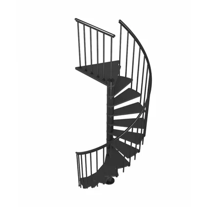Escalier en colimaçon Calgary - Sogem - anthracite - diamètre 120 cm - hauteur 281 cm - moderne 6