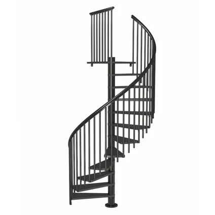 Escalier en colimaçon Calgary - Sogem - anthracite - diamètre 120 cm - hauteur 281 cm - moderne 10