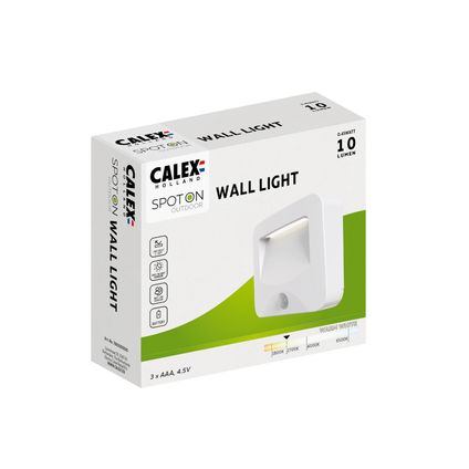 Calex Éclairage Extérieur Spot On avec Détecteur de Mouvement - À Piles