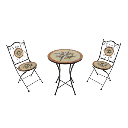 AXI Amélie Bistroset met Tafel en 2 stoelen - Windroos Multikleur Mozaïek 2