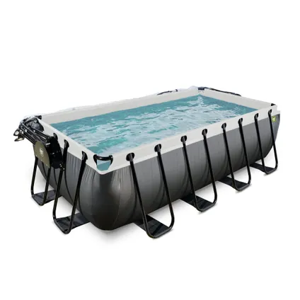 EXIT Zwembad 400x200cm met overkapping en zandfilter- en warmtepomp 3