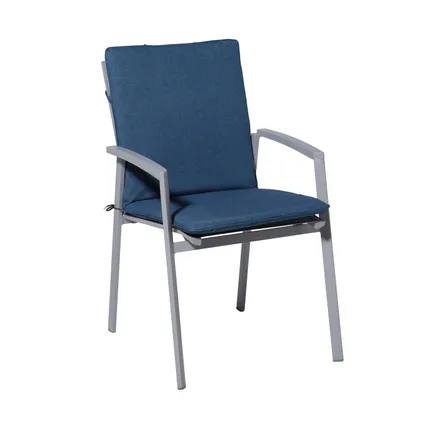 Coussin de jardin pour chaise empilable Madison - Bleu Oxford - 97x49 - Bleu 2