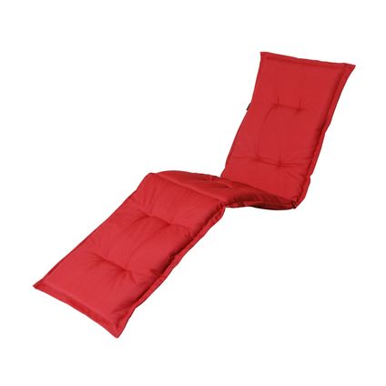 Coussin pour chaise longue Madison - Panama Rouge Brique - 200x60 - Rouge