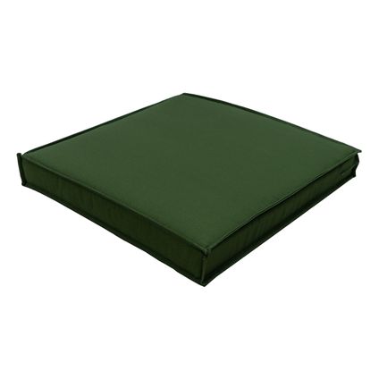 Madison - Coussin lounge 60x60 - Vert - Olivine Recyclée