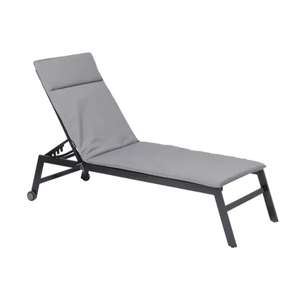 Madison Lounger Outdoor - Manchester Gris Clair - 190x60 - Gris 2