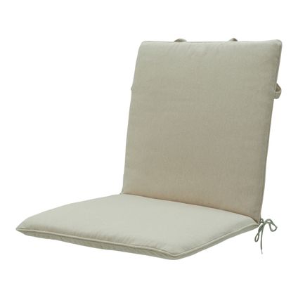 Madison - Coussin de chaise empilable 97x49 - Beige - Toile recyclée beige