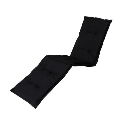 Coussin pour chaise longue Madison - Panama Noir - 200x60 - Noir
