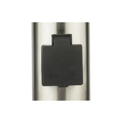 Buitenverlichting met stopcontact voor buiten | 110cm | RVS | 2 stopcontacten | Buitenlamp 4