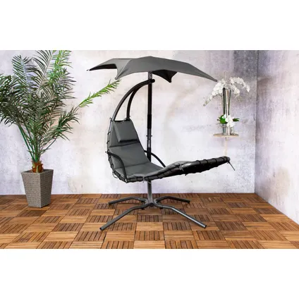 SenS-Line - Honolulu Rocking Chair - Chaise de jardin - Gris 2