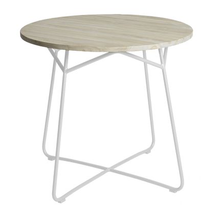 Table Lily diamètre80x74 cm pierre blanche