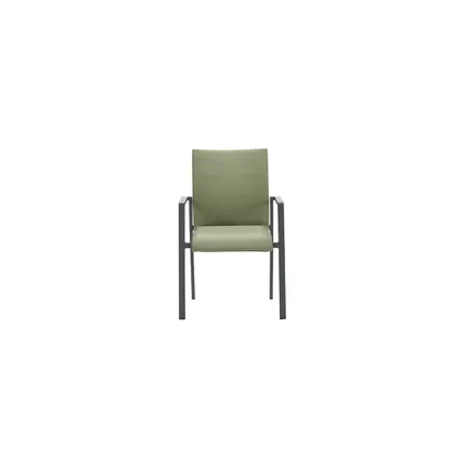 Dallas dining fauteuil carbon black/ moss green - Garden Impressions 2